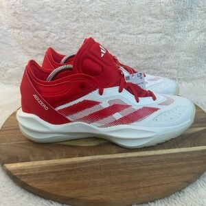 adidas Adizero Select 2.0 Team Basketball Mens Sz 9 Red, White Sneakers Athletic